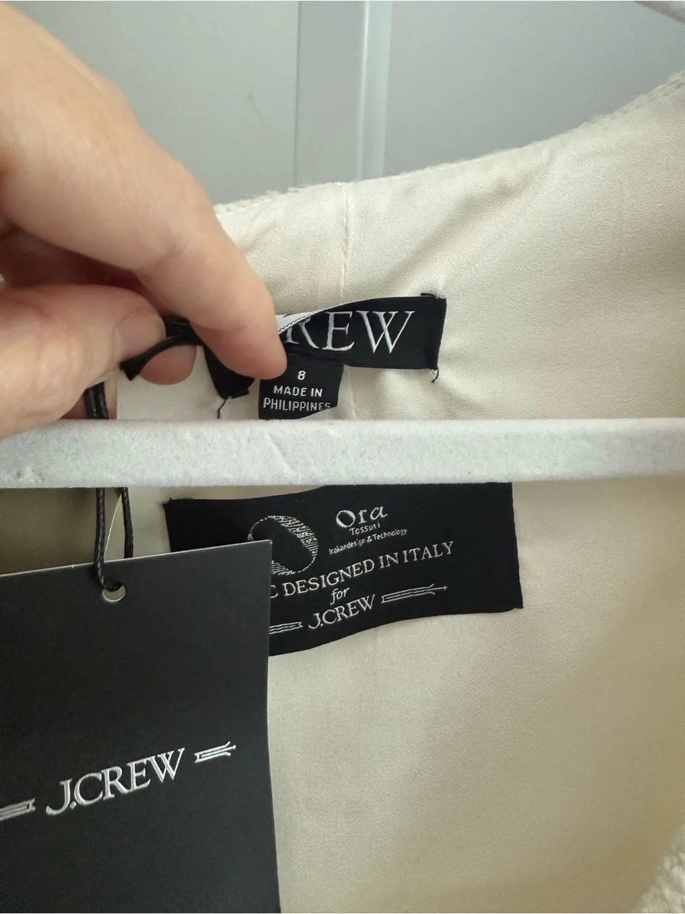 J.‎ Crew Sophia dress with velvet bows in tweed NWT sz 8